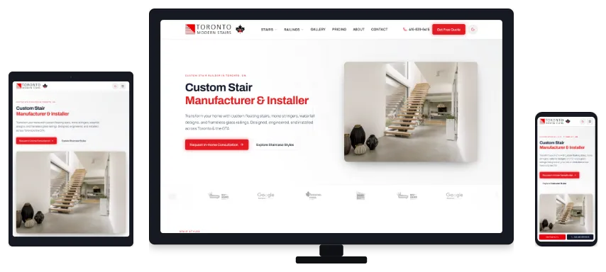 TMS website design