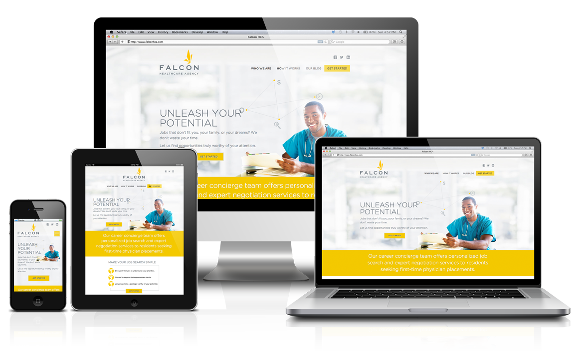 Professional business website design example in Pickering